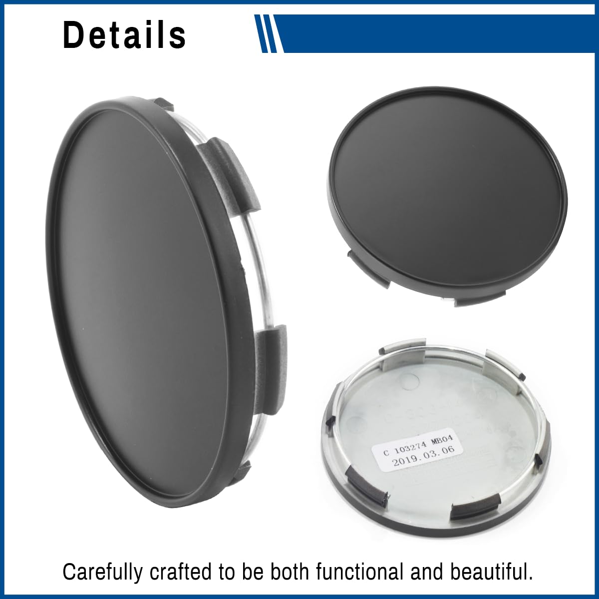 Amazon.com: GTownWorks 2.56in Wheel Center Caps 65mm ABS